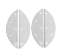 OUNONA Plaques Métalliques De Réparation Pour Talons De Chaussures Homme 2 Paires Coussinets En Fer Semi-lune Antidérapants Confort Amélioré Réparation Bottes Et Chaussures Usage Polyvalent