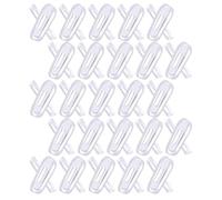 OUNONA Plaquettes Nasales pour Lunettes en Silicone Souple 25 Paires de Coussinets de Nez Antidérapants Rechange Confortable pour Protection Optimale la Buée