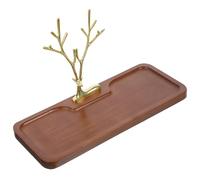 OUNONA Plateau Décoratif Forme de Cerf Organisateur Élégant pour Bijoux Petits Objets de Rangement Multifonctionnelle pour Entrée Salon