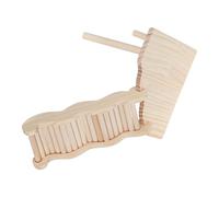 OUNONA Plateforme pour Hamster Bois avec Échelle Escalade et Rampe Aire de Jeu et Repos pour Petits Animaux Décor pour Habitat de Rongeur Accessoire Facile à Installer et Nettoyer