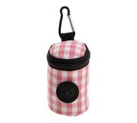 OUNONA Pochette distributrice pour à langer avec mousqueton pour poussette | Porte-sacs à déjections canines portable pour poussette, pochette de rangement pour rouleaux de sacs à fermeture éclair,