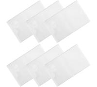 OUNONA Pochettes Adhésives pour Étiquettes en Pvc Transparent, Lot de 12 Pièces, Conception Auto-adhésive Facile à Utiliser pour Bureau et Tableaux Blancs
