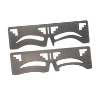 OUNONA Pochoirs à Sourcils 2 Pièces Règle De Mise Des Sourcils Acier Inoxydable Taille Standard Flexibilité Femmes Débutantes Maquillage Précision Symétrie Outil Pratique