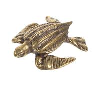 OUNONA Poignée de Meuble en Laiton Vintage Forme Tortue, Bouton pour Tiroir et Armoire Cuisine, Finition Patinée, Quincaillerie Solide pour Commode et Garde-robe, Usage Polyvalent