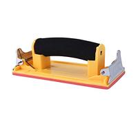 Ounona Poignée de support de papier abrasif Poignée éponge Outil de ponçage pour murs, travail du bois, ponçage des outils abrasifs (Jaune)