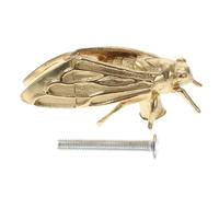 OUNONA Poignée de Tiroir Laiton Massif Style Antique Cigale Boutons pour Armoires et Meubles Résistante et Élégante Facile à Installer pour Cuisine et Chambre