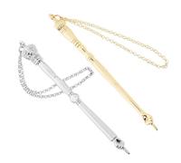 OUNONA Pointeur de Lecture Biblique en Alliage de Zinc 2pcs avec Chaîne, Outil Précis pour Lecture Bible, Présent Utile pour Adultes Juifs, pour Décorations et Étude