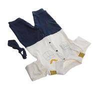 OUNONA Polyester Combinaison Pilote Bébé Tenue Capitaine, Lty530 | Déguisement Avion, Costume D'imitation, Ensemble Haut et Pantalon Long, pour Garçons et Filles