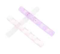 OUNONA Porte-brosse à Ongles En Acrylique Transparent 3 Pcs Couleur Pastel Support Compact Pour Stylos Nail Art Sourcils Bureau Rangement Accessoires Professionnels