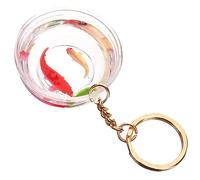 OUNONA Porte Clés Forme de Poisson Rouge Accessoire Décoratif pour Sacs à Dos et Sacs à Main Pendentif et pour Amateurs de Poissons Décorations Personnalisées