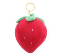 OUNONA Porte Clés Fraise Miniature Peluche Douce Charm Accessoire pour Sac à Dos Fête Anniversaire et Mariage Suspendu pour et