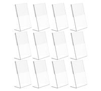 OUNONA Porte-menu Acrylique Personnalisé Présentation Verticale Lot de 12 Cadres Numéros de Table de Mariage et Protection des Cartes pour Hôtel et Bar