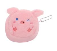 OUNONA Porte Peluche Animal Mignon pour Petit Sac Zippé Forme de Cochon Porte et Adorable pour Accessoire pour Adolescentes et Rangement Écouteurs