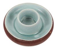 OUNONA Pot de Rangement à Allumettes en Céramique Bleu, Mini Boîte Vintage Décorative Multifonction pour Salon et Bureau, Support Lavable Décoration Intérieure Élégante