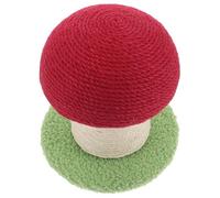 OUNONA Poteau à Griffer pour Chats Forme Champignon en Sisal Résistant Rouge Design Attrayant pour Intérieur, Interactif et Protection des Meubles