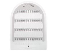 OUNONA Présentoir à ongles Palette magnétique acrylique 50 emplacements pour vernis à ongles - Support pour - Présentoir pour échantillons de vernis