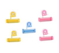 OUNONA Presse-tube Dentifrice Lot De 5 Pièces, Support Mural Avec Ventouse, Plastique Solide, Pour Salle De Bain, Outil Pratique Pour Presser Tubes, Accessoires Ménage Polyvalents