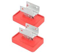 OUNONA Protections Antidérapantes pour Pieds D'échelle Articulée et Segmentée, Housses en Caoutchouc Rouge, 2 Pièces, Adaptées Usage Intérieur et Extérieur