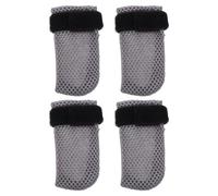 OUNONA Protège-Griffes pour Chats en Polyester 4pcs, Chaussettes Anti-griffures Respirantes Faciles à Enfiler pour Bain et Toilettage, Protection des Meubles et Pattes
