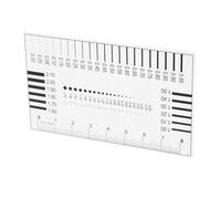 OUNONA Règle de Détection de Défauts de Haute Précision Film Transparent pour Estimation de Sec Outil de Mesure pour Ateliers et Usines