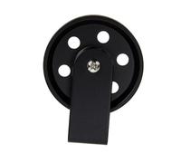 OUNONA Roue Poulie Vintage pour Éclairage Suspendu Accessoire Fer Noir pour Projets DIY de Lampes Pendentif et Décoration Murale Rétro