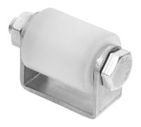 OUNONA Rouleau de Guidage Acier Inoxydable pour Portail Coulissant Galets Nylon Silencieux, Support de Fixation Intégré, Stabilité Assurée pour Portes Coulissantes à Plat 2.36X1.57X1.10