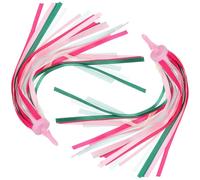 OUNONA Rubans Décoratifs en Nylon Garçon et Filles pour Guidon de Vélo Rose Streamers Scintillants, Accessoires pour Fête Estivale Scooters et Tricycles