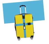 OUNONA Sangle de Valise Croisée Bleue PP Ceinture Fixation Élastique Robuste pour Bagages Jusqu à Accessoire Voyage