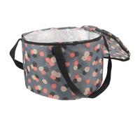 OUNONA Seau Pliable pour Bain de Portable avec Couvercle Bassine Ronde Nylon pour Voyage et Seau Spa Pratique et Facile à Transporter