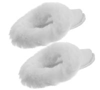 OUNONA Semelles Intérieures Chaudes en Peluche Épaisse Blanches Doublure Amovible et Lavable pour Chaussures D’Hiver Perforées Pointure 40-41 Confort Thermique pour Homme et Femme