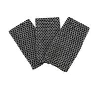 OUNONA Serviette De Toilette Exfoliante Double Face 3 Pièces, Longue Et Douce En Tissu Noir à Carreaux, Brosse à Dos Pour Gommage Corporel, Exfoliant Pour Peau Sensible, Usage Quotidien Bain