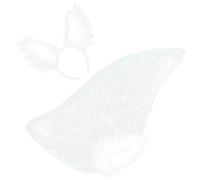 OUNONA Set Ailes Ange et Serre-tête Plume Léger pour Filles Costume Cosplay Déguisement Fête Thème Accessoire Décoratif Confortable et Polyvalent