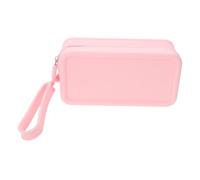 OUNONA Silicone Makeup Bag Large Travel Organizer Cosmetic Brush Pouch Portable Pencil Case with Zipper for Women