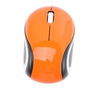 OUNONA Souris sans Fil Compacte Et Portable pour Ordinateur Portable, Ergonomique avec Récepteur USB 2,4 Ghz, Mini Taille, Couleur Orange Vif, Usage Bureau Et Maison