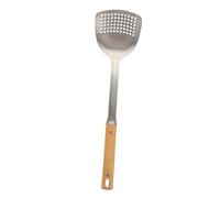 OUNONA Spatule Inox pour Wok avec Manche Ergonomique Ustensile Cuisine Robuste pour Maison Restaurant Hôtel Résistante Chaleur et Facile à Nettoyer