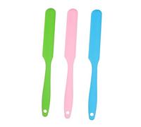 OUNONA Spatules à Cire Réutilisables En Silicone 3 Pièces Taille Moyenne Antifriction Pour Épilation Corps Et Visage Usage Domestique Zones Multiples Trou Suspendre