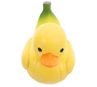 OUNONA Statue de Canard Mignon : Statue de Canard Banane en résine de Dessin animé - Sculpture Hybride Animal fruitier pour Tableau de Bord, Bureau, Maison