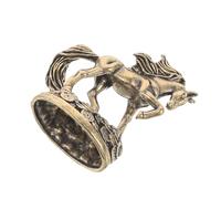 OUNONA Statue en Laiton de Cheval Cabré au Galop - Figurine Chinoise Amulette Feng Shui - Ornement Décoratif pour Bureau et Salon - Sculpture Artistique Symbolisant la Prospérité