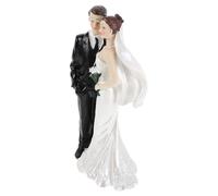 OUNONA Statuette de Couple Mariés en Résine Figurine Romantique pour Décoration Intérieure Sculpture Décorative pour Mariage et Saint-Valentin Présent Anniversaire Couple Objet D’Art