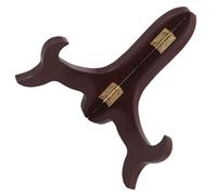 OUNONA Support D’assiette en Bois Courbé, pour Plaques 10 à 15cm, Bureau