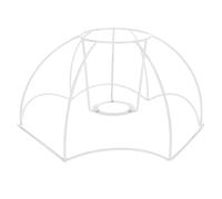 OUNONA Support D'abat-jour en Fer Blanc Demi-cercle Facile à Installer, Résistant la Déformation, Cadre pour Lampe de Bureau E27 Soi-même
