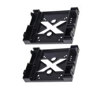 OUNONA Support de Montage pour Installation Facile et Refroidissement pour Disque Dur 5,25 Pouces vers 2,5 Pouces en Abs Noir Kit 2 Pièces Ambiance Estivale