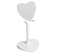 OUNONA Support de téléphone Portable Ajustable, Joli Support de Bureau en Forme de cœur pour téléphones et tablettes, de Table Extensible pour étudier, Travailler ou Passer des fêtes.