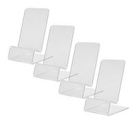 OUNONA Support de Téléphone Portable Facile à en Acrylique Transparent, Lot de 4 Pièces Élégant et Simple pour Présentoir de Nuit ou Vitrine