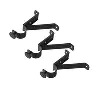 OUNONA Support de Tringle à Rideaux Réglable pour Montage Mural Support Solide et Stable Accessoire pour Rideaux de Fenêtre Installation Facile Ensemble de 3