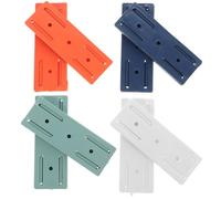 OUNONA Support Mural Lot de 8 Pièces Adhésif sans Perforation pour Prise Électrique Fixation Flexible en Abs pour Bureaux et Murs