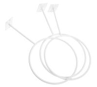 OUNONA Support Mural pour Ballon de Basket en Fer Blanc Solide, Capacité de Charge Élevée, Lot de 3 Pièces pour Rangement Extérieur et Présentation Pratique