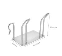 OUNONA Support Mural pour Défroisseur Vapeur Portable en Acier Inoxydable Brossé Organisateur Résistant à la Chaleur pour Rangement de Fer à Repasser Sèche-Cheveux et Accessoires pour