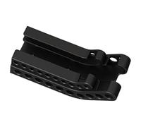 OUNONA Support Mural pour Piles AA et AAA en Plastique Solide Boîtier de Rangement Vertical Noir Organisateur Compact pour Piles 5 et 7 Solution Pratique pour Maison et Bureau