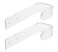 OUNONA Support Mural Transparent pour Clavier Mécanique Gaming Lot de 2 Pièces Compatible avec la Plupart des Claviers Rack Métallique Robuste pour Rangement Bureau Organisé